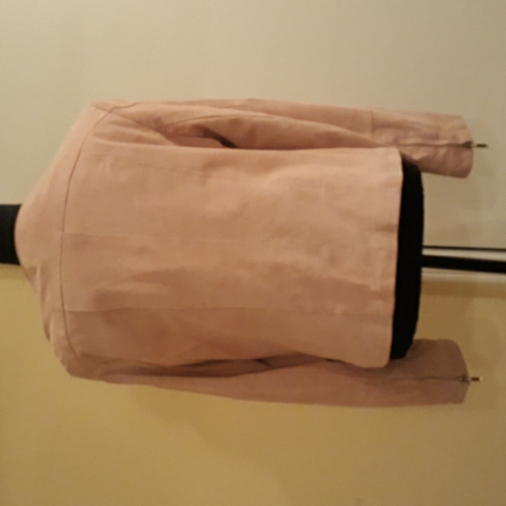 💗💗Vintage Jones New York Pink Suede Leather Jacket. Size L - Picture 3 of 7